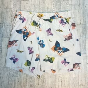 H&M MTV Butterfly Cotton Boxer Style Pajama Shorts Size Small